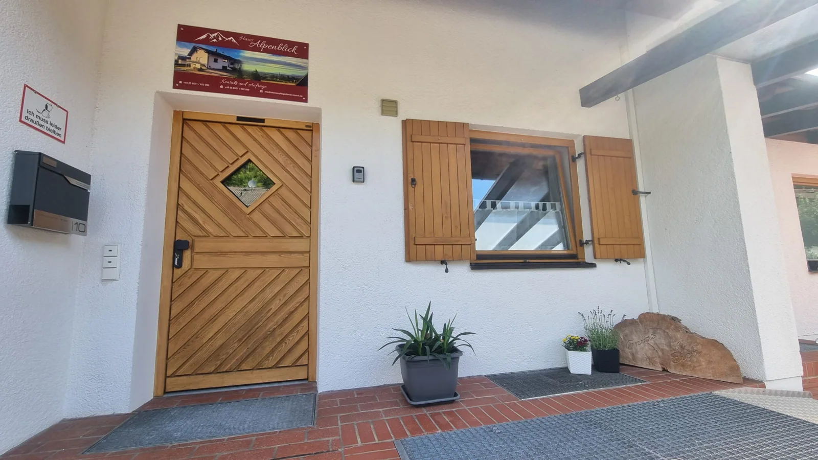 Eingangsbereich des Haus Alpenblick